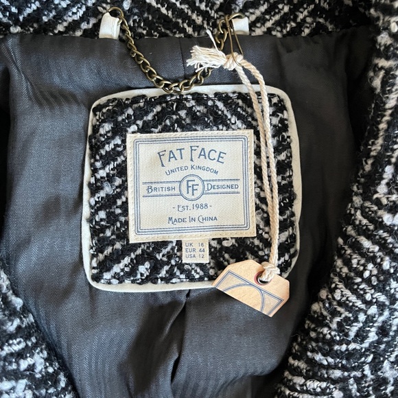 NWT - Fat Face Women’s Wool Blended Coat - US 12/L - Picture 13 of 15